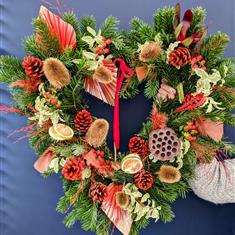 Red Heart Wreath 