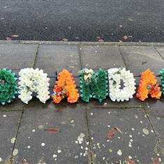 GRANDAD in Irish colours  